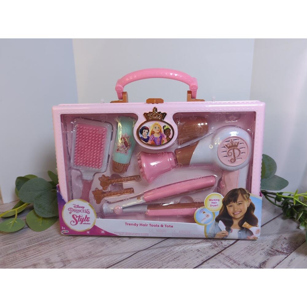 Disney Princess Style Collection Hair Tote, Play Set – Kids Styling Toy, NEW